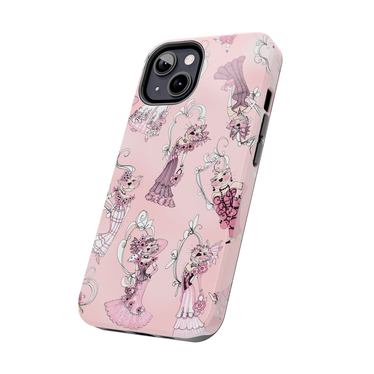 Lady Cats Tossed Phone Case