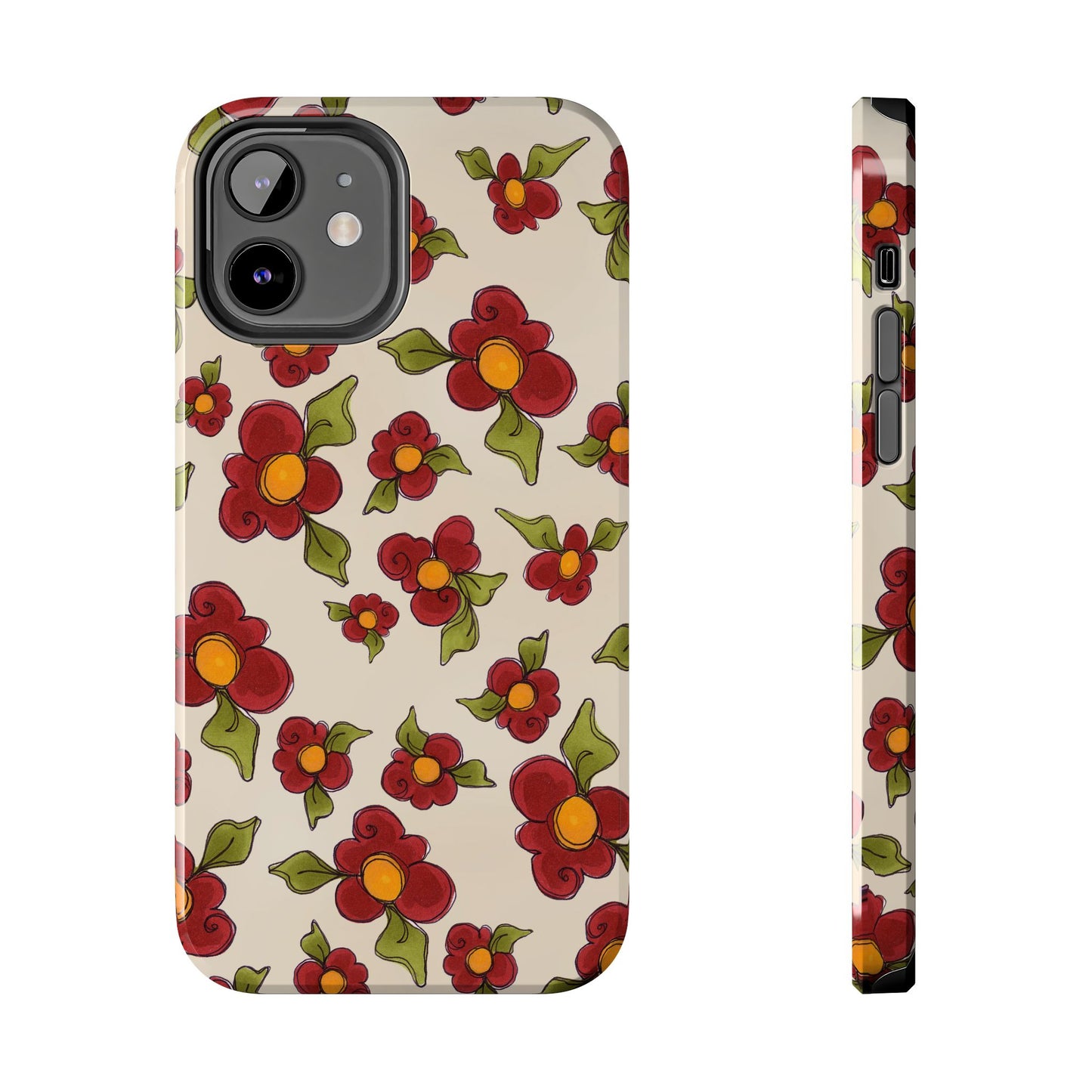 Chili Pepper Daisies Phone Case