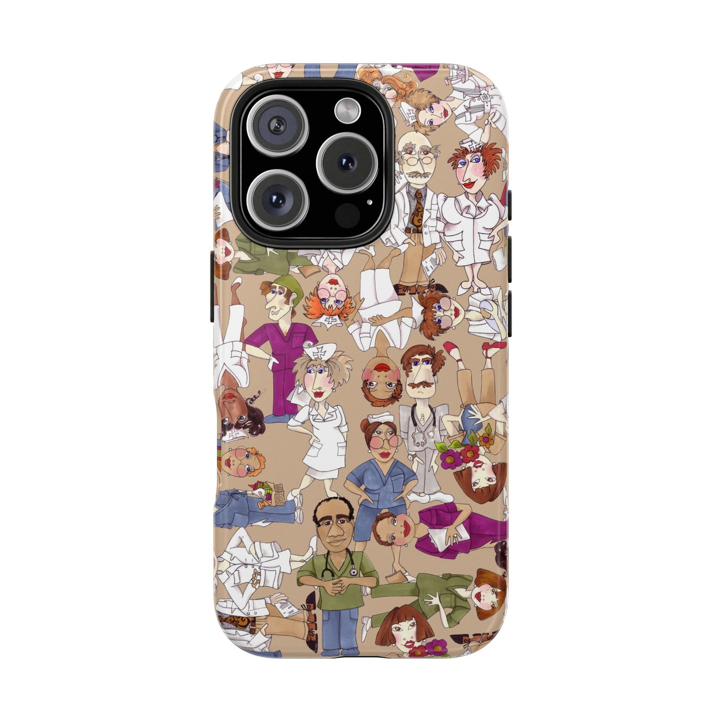 Diverse Nurse Khaki Phone Case