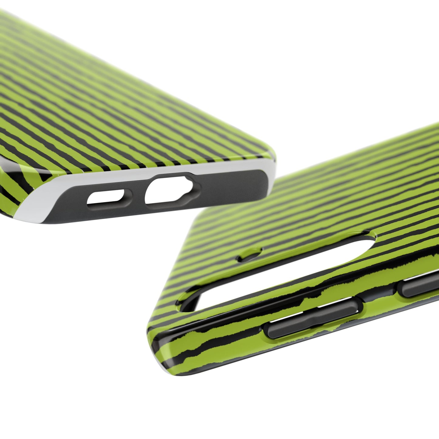 Sorta Stripe Green / Black Phone Case
