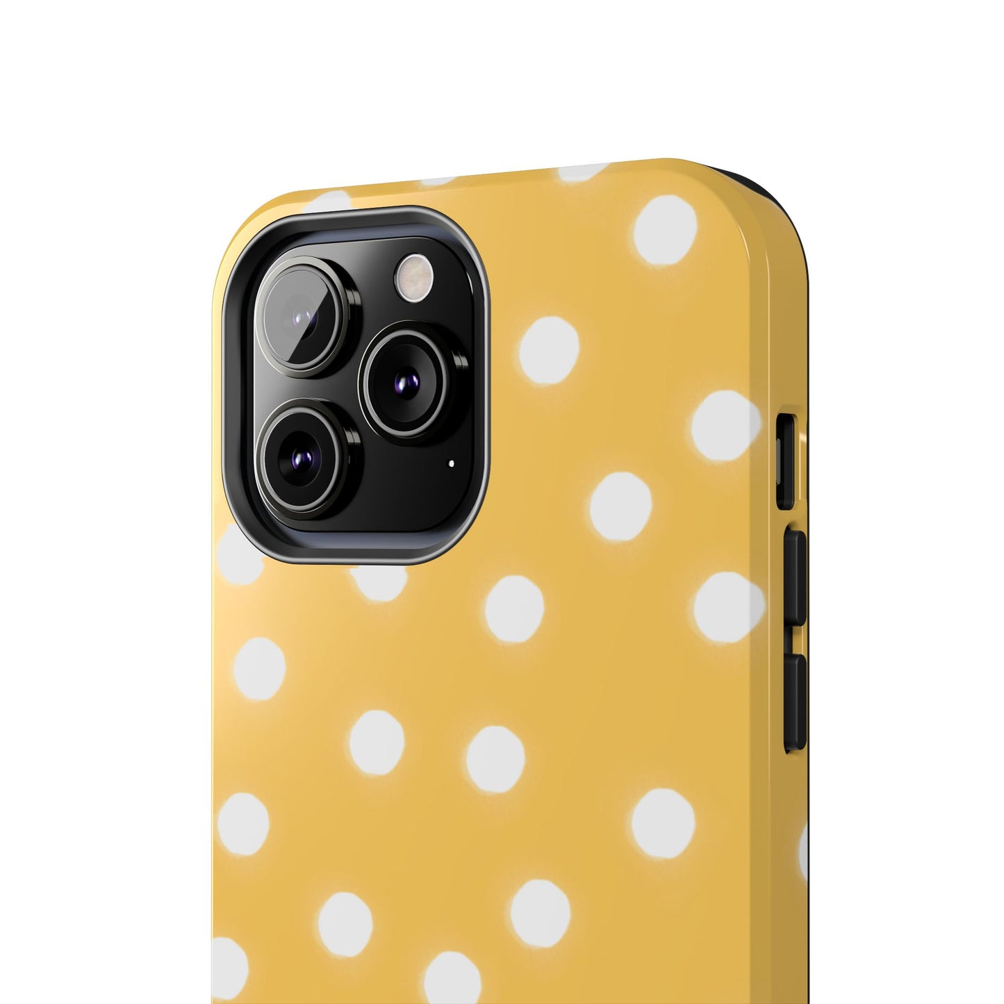 Jumbo Dots Yellow / White Phone Case