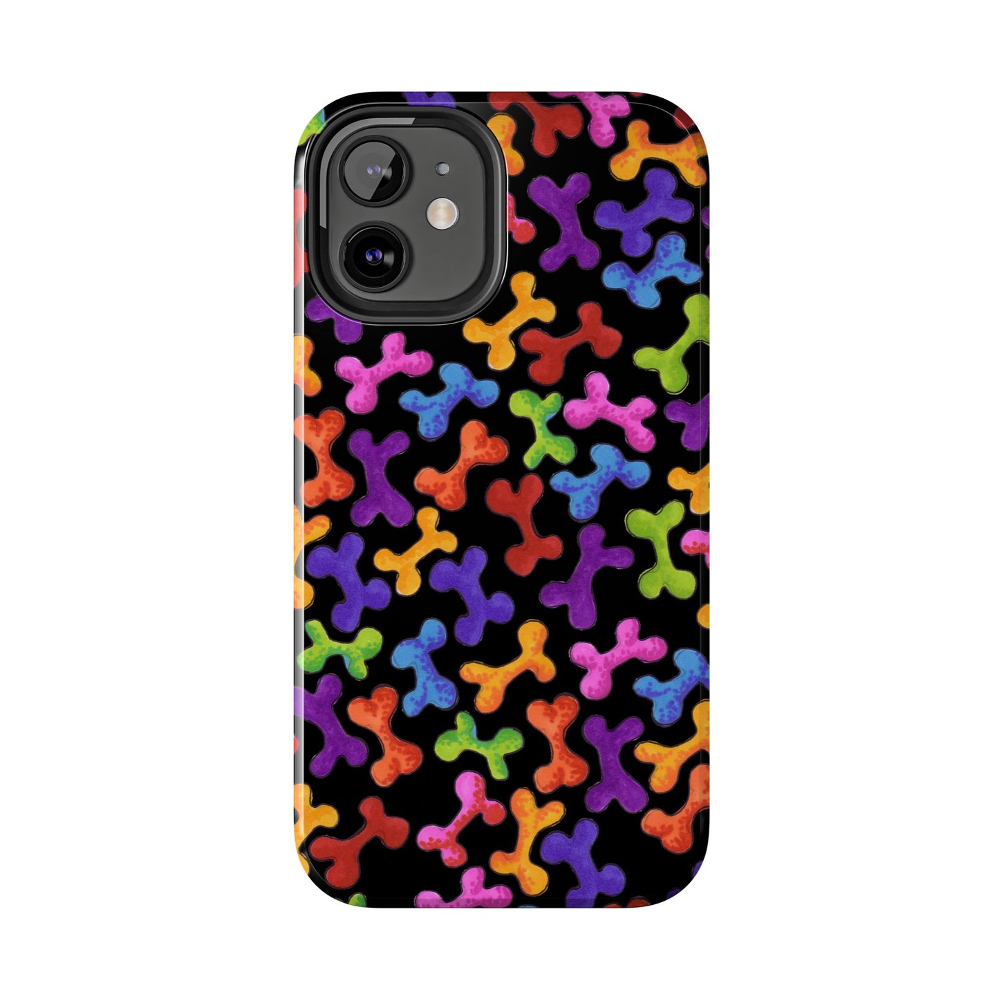 Fancy Bones Black / Multi Phone Case