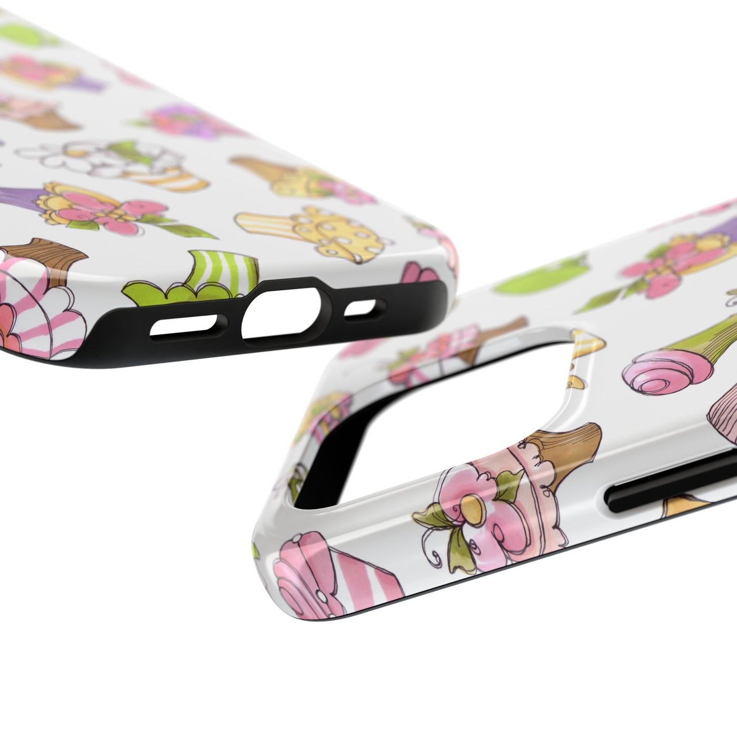 Cupcake Toss White Phone Case