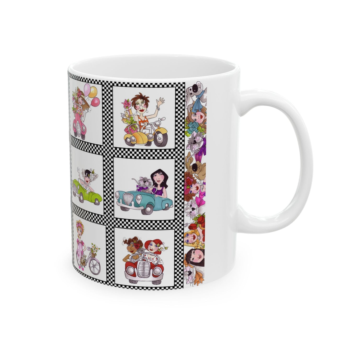 Fast Women Parade Checkerboard Cup