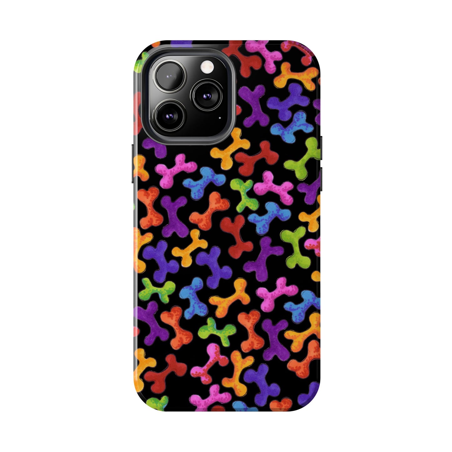 Fancy Bones Black / Multi Phone Case