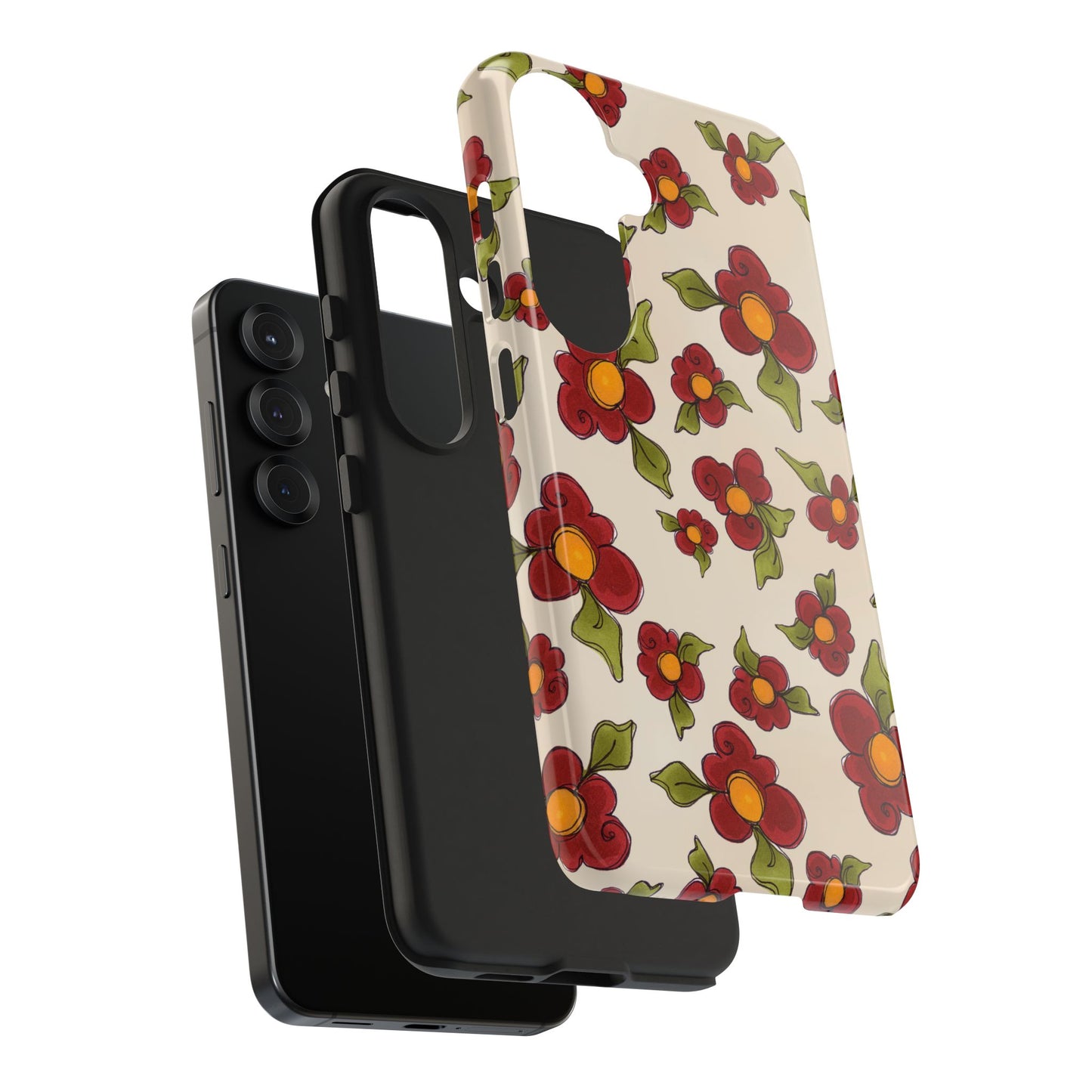 Chili Pepper Daisies Phone Case