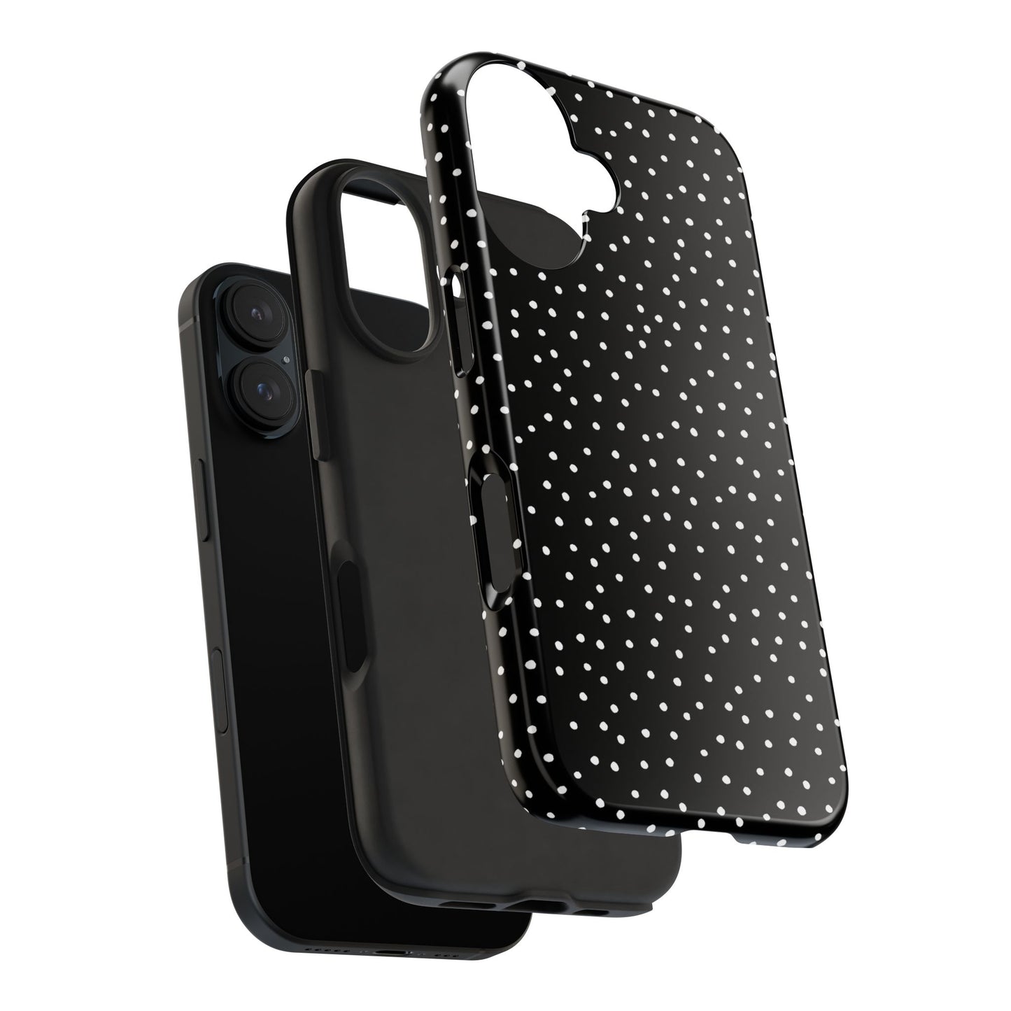 Dinky Dots Black / White Phone Case