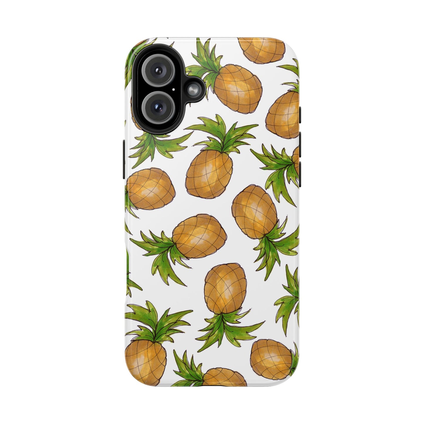 Pineapple Toss White Phone Case