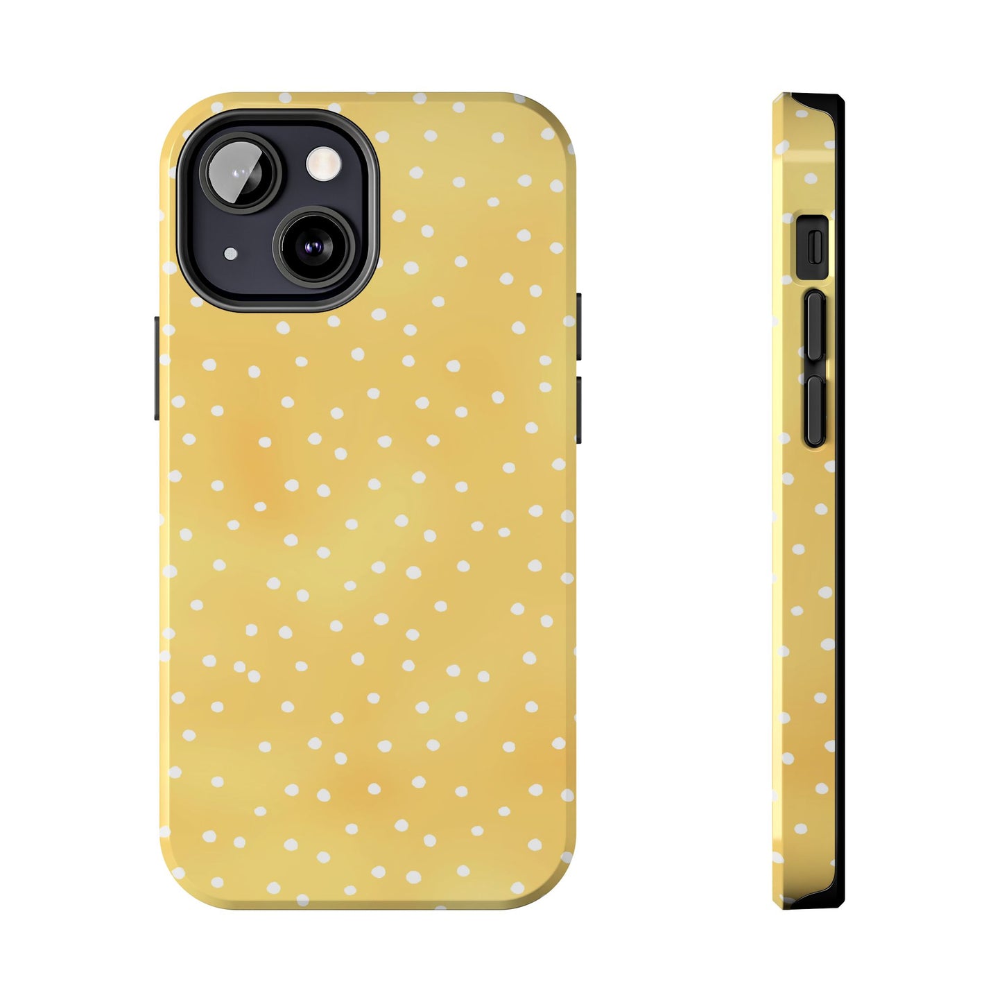 Dinky Dots Yellow / White Phone Case