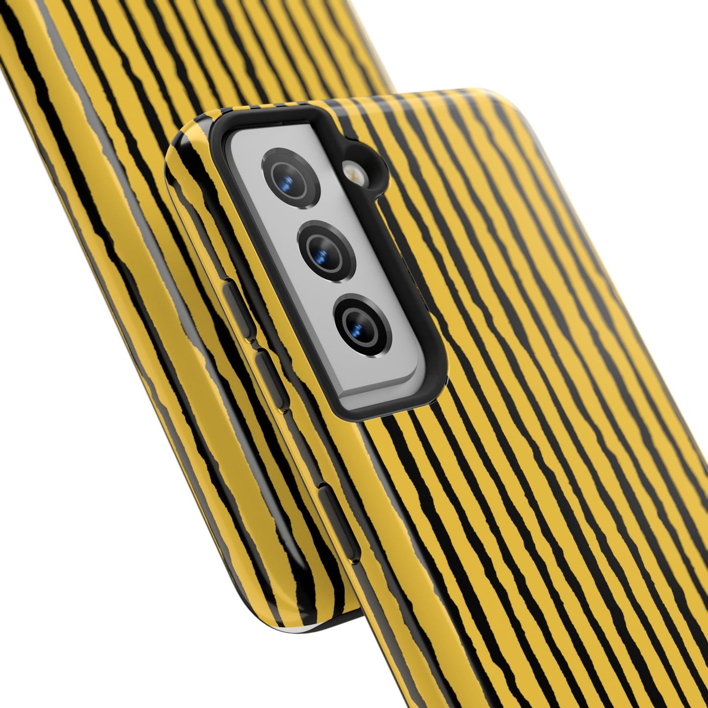 Sorta Stripe Yellow / Black Phone Case