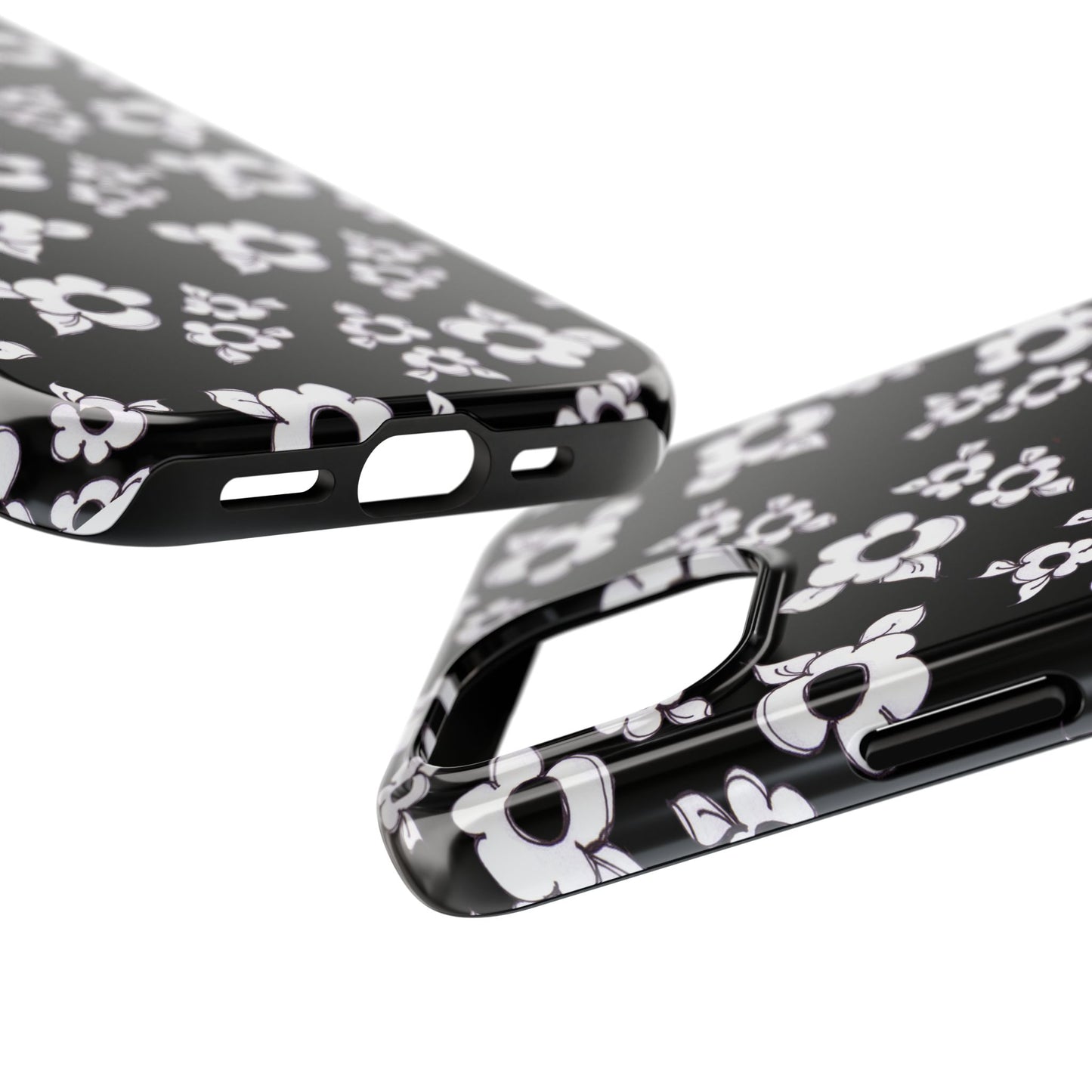 Daisy Cluster Black / White Phone Case