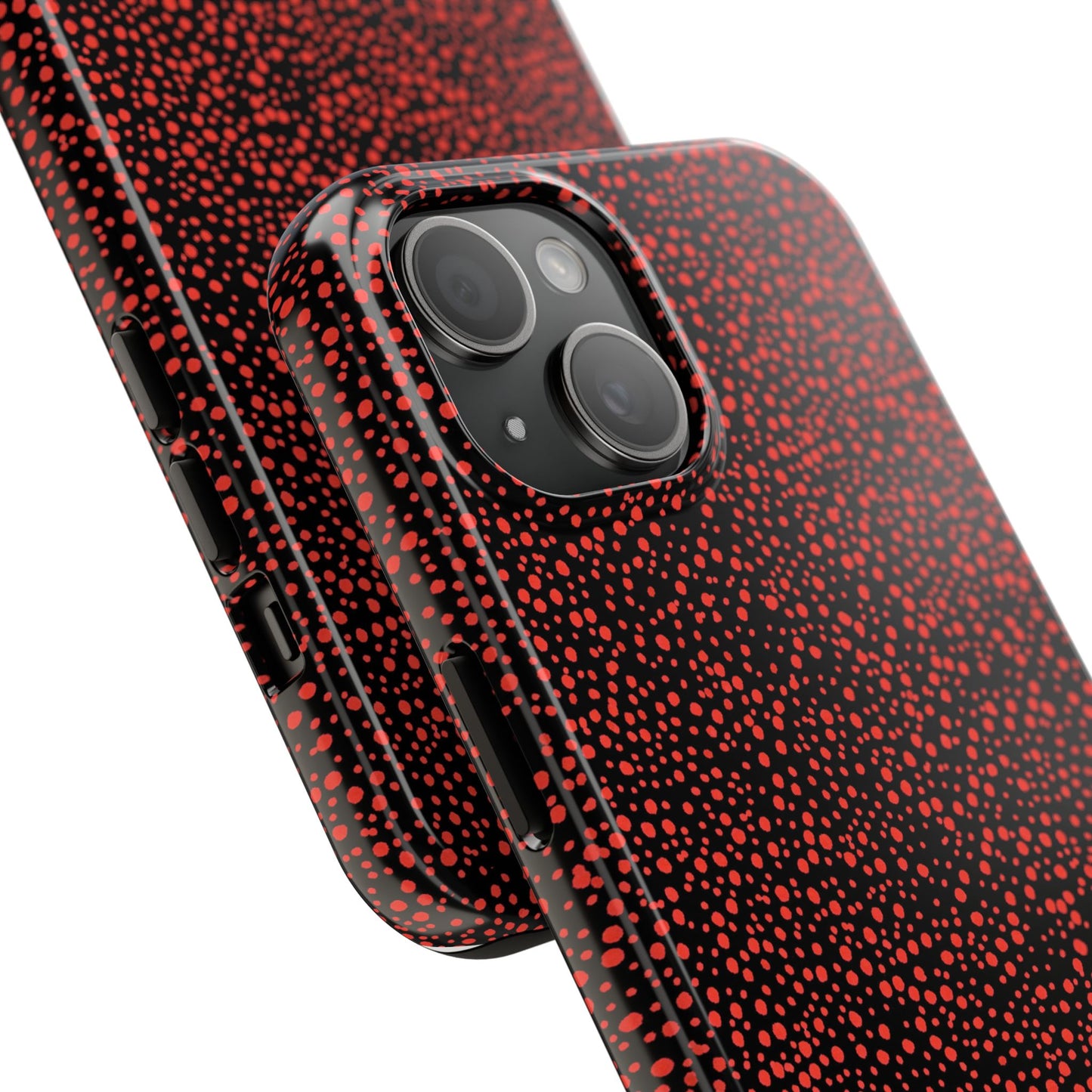 Confetti Red / Black Phone Case