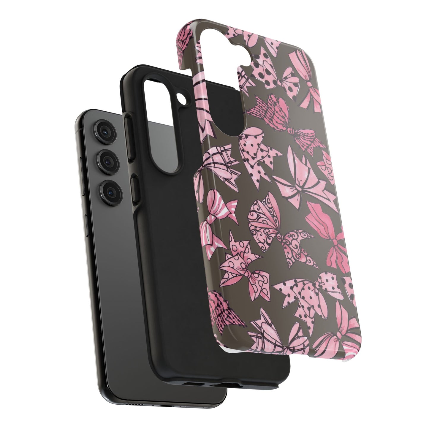 Blushing Bows Mocha Phone Case