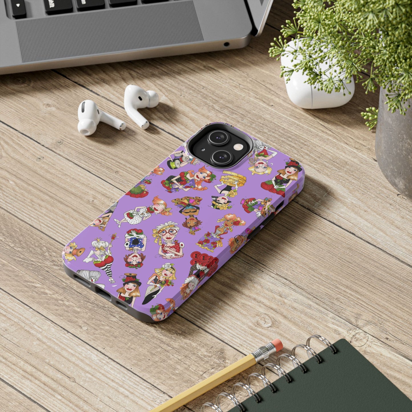Curious Toss Purple Phone Case