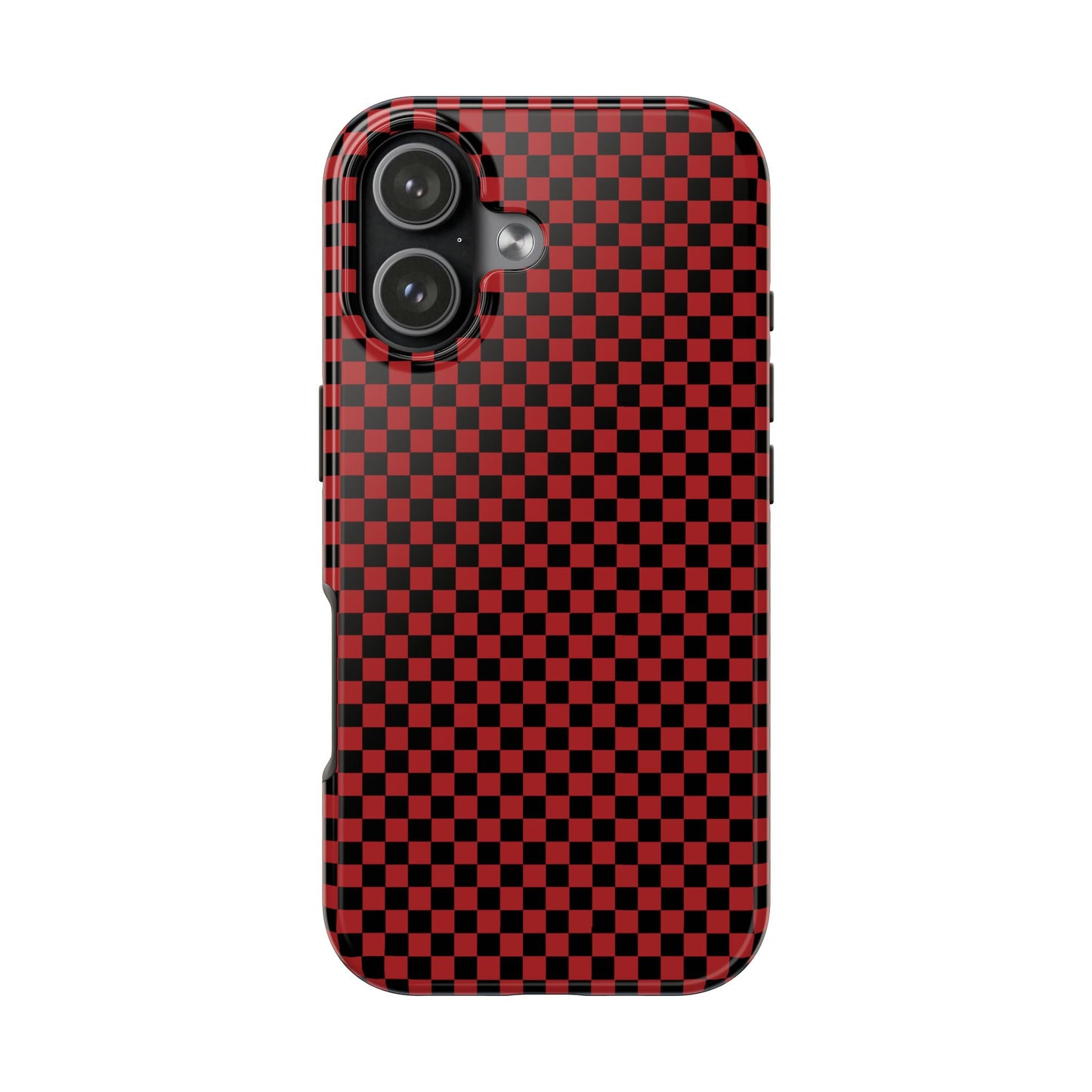 Checkerboard Red / Black Phone Case