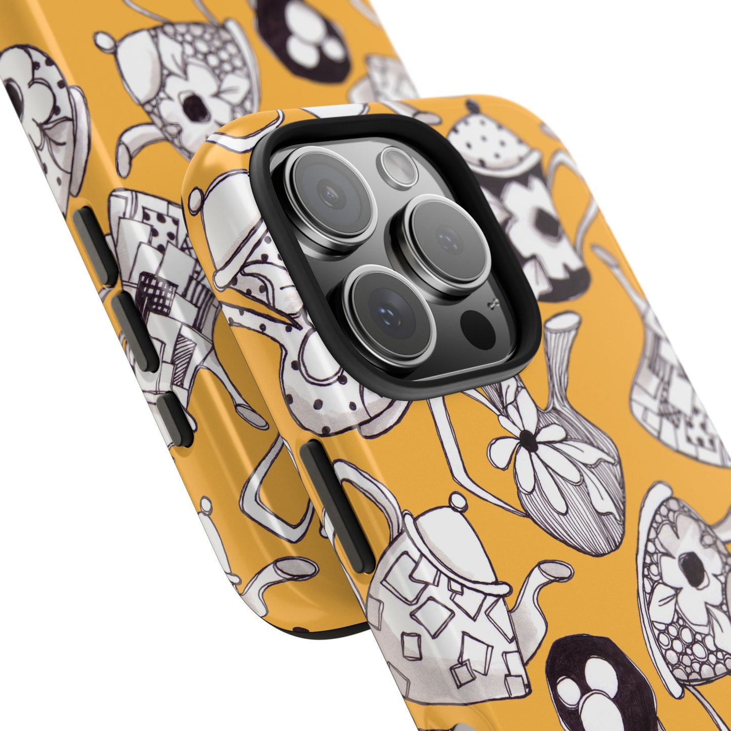 Fancy Pots Yellow Phone Case