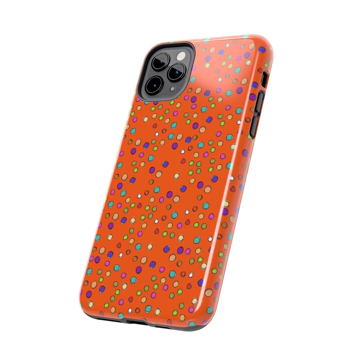 Dog Dots Orange Phone Case