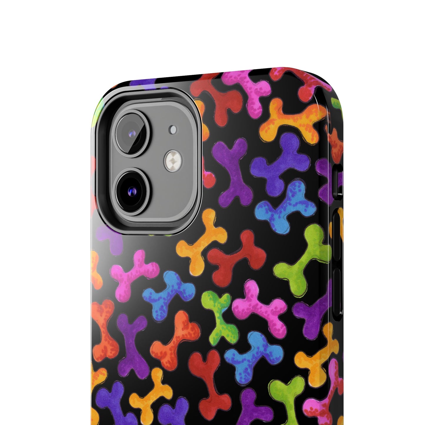 Fancy Bones Black / Multi Phone Case