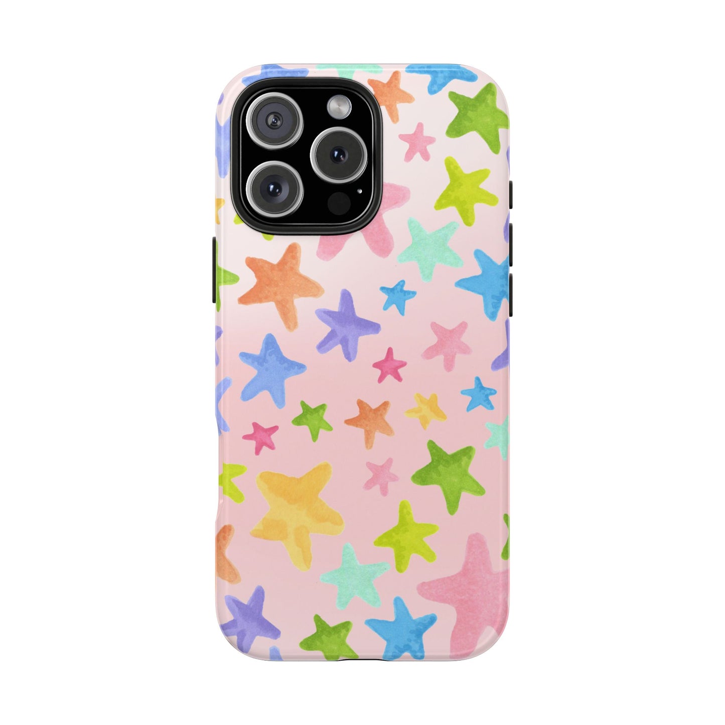 Happy Stars Pink Phone Case