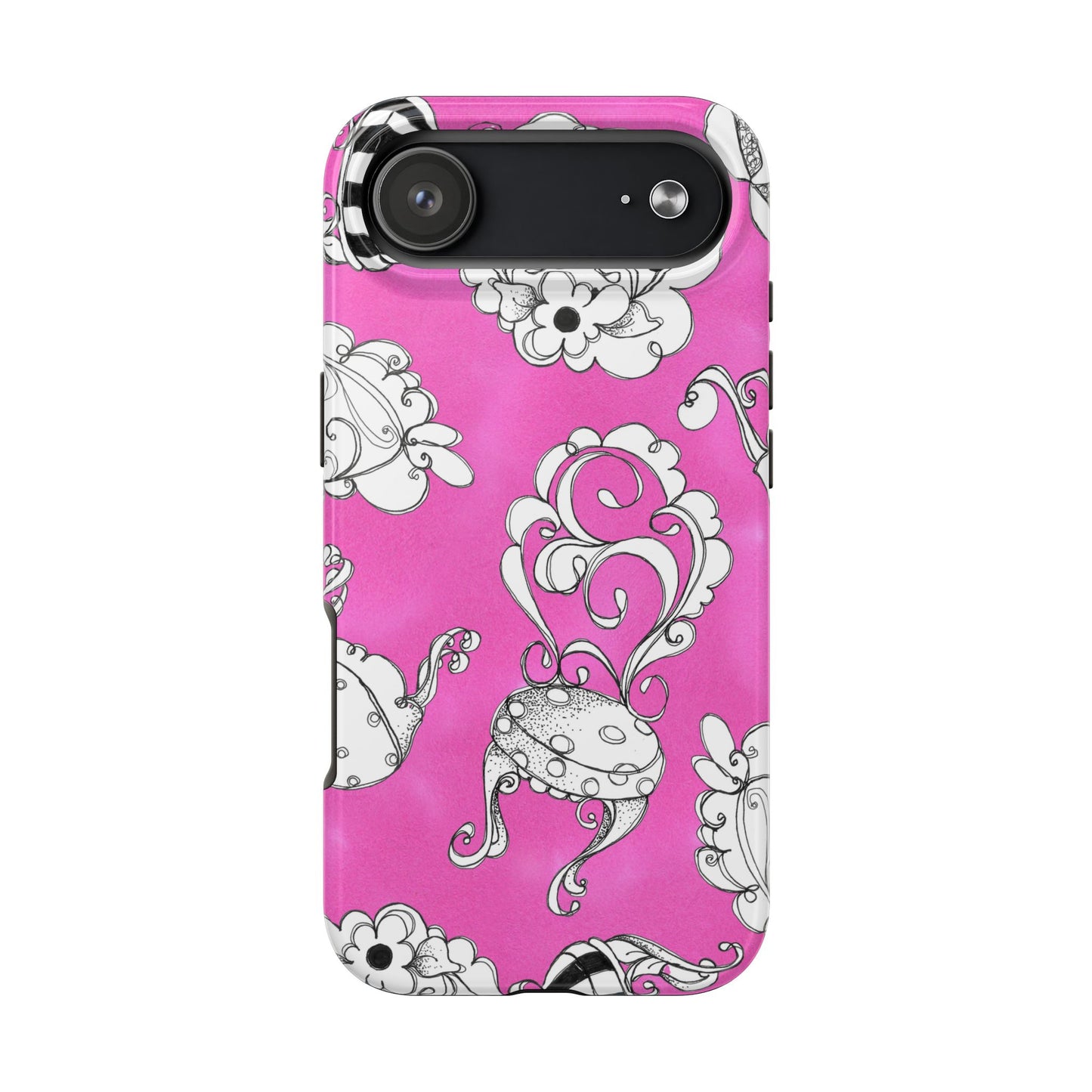 Bistro Chairs Pink Phone Case
