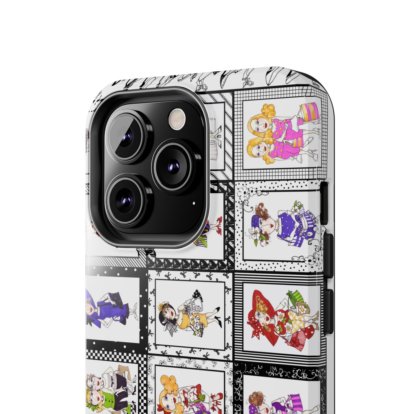 Gone Shopping White / Black Phone Case