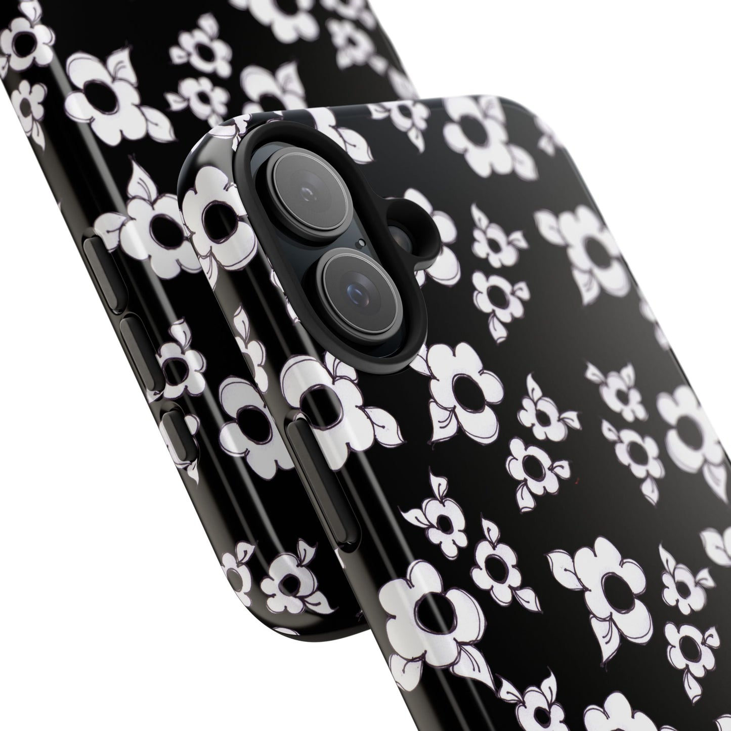 Daisy Cluster Black / White Phone Case