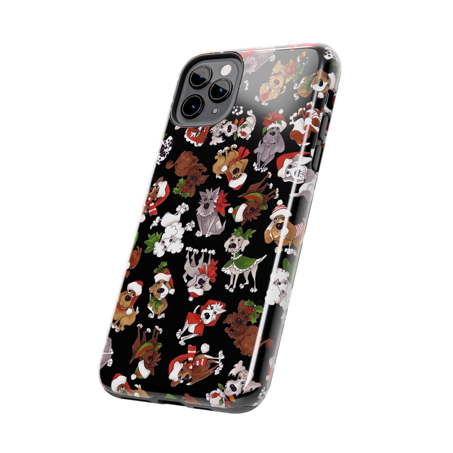 Doggie Toss Black Phone Case