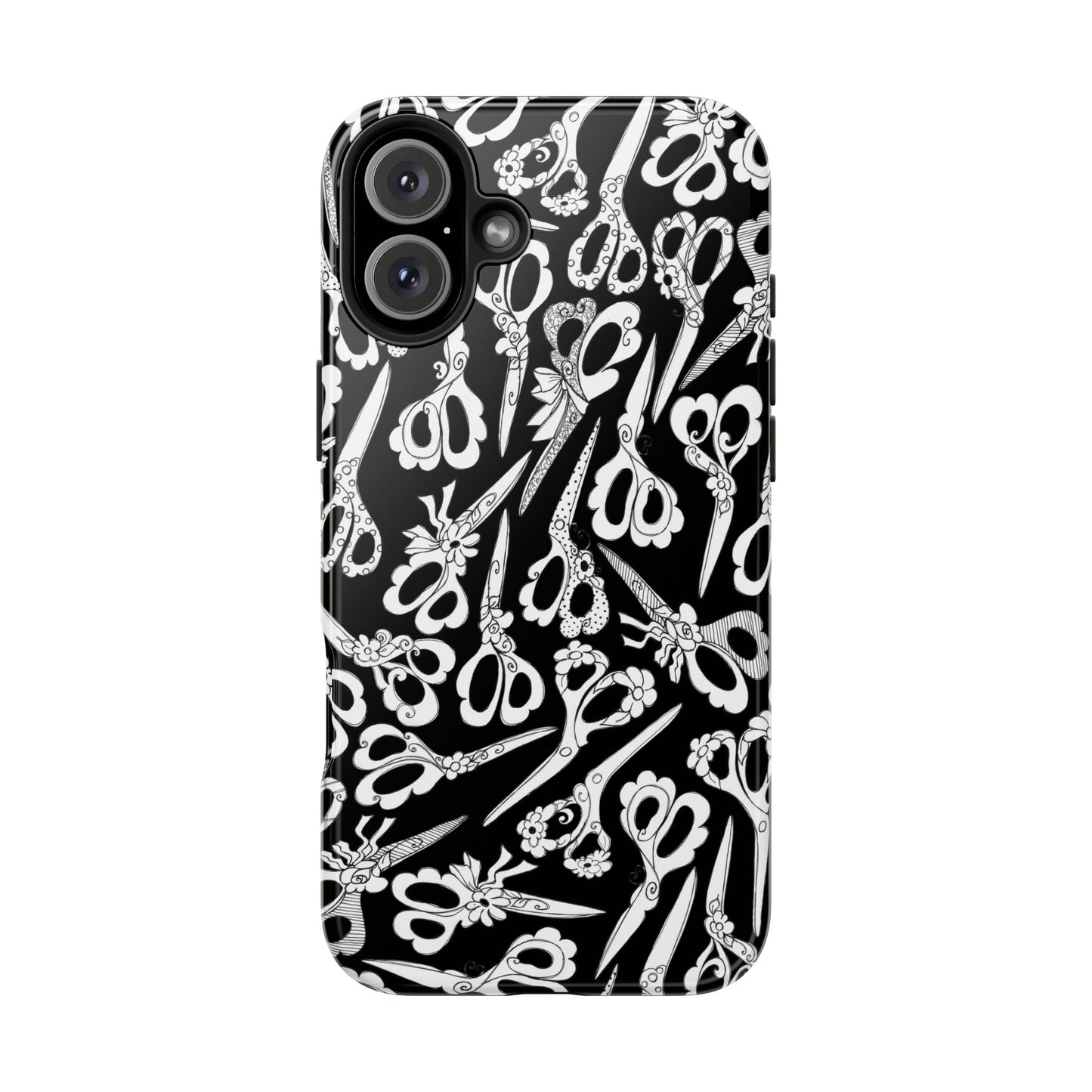 Scissor Blizzard Black Phone Case