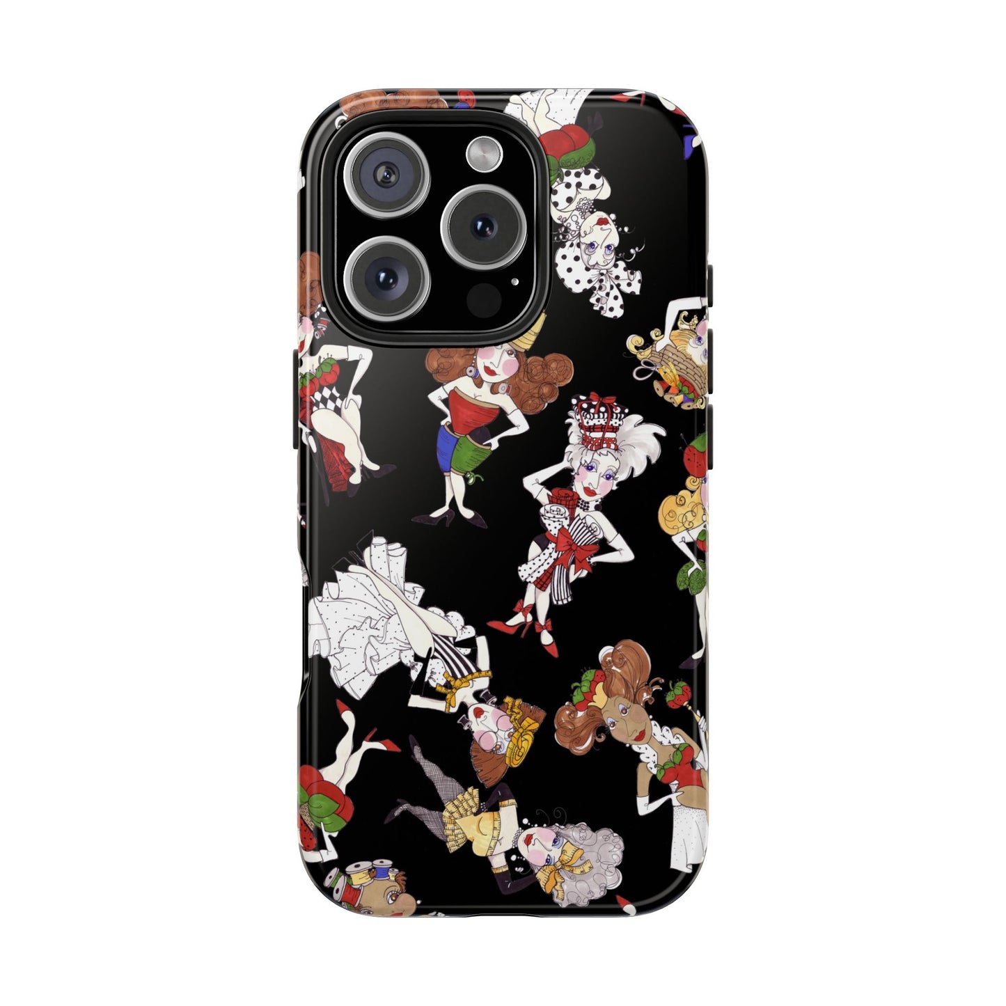 Sew Tossed Black Phone Case