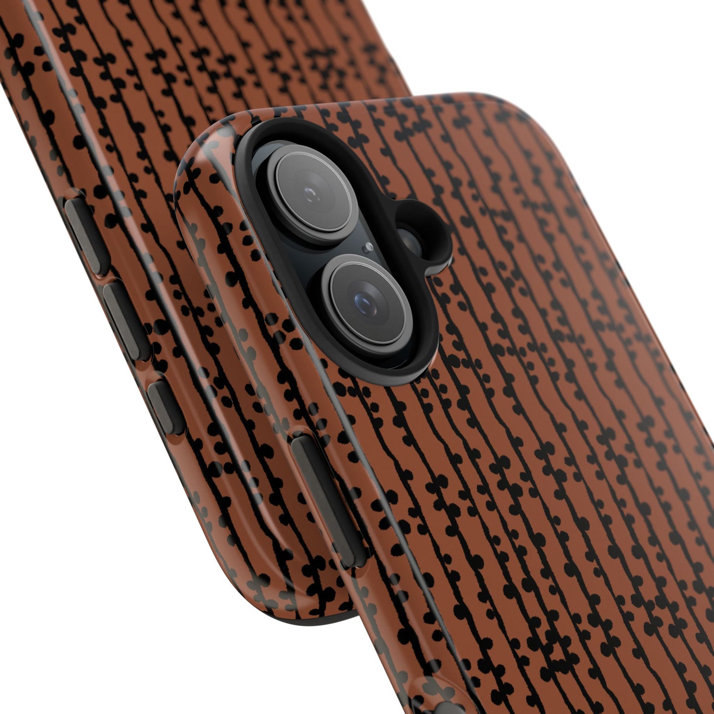 Loopy Stripe Brown Phone Case