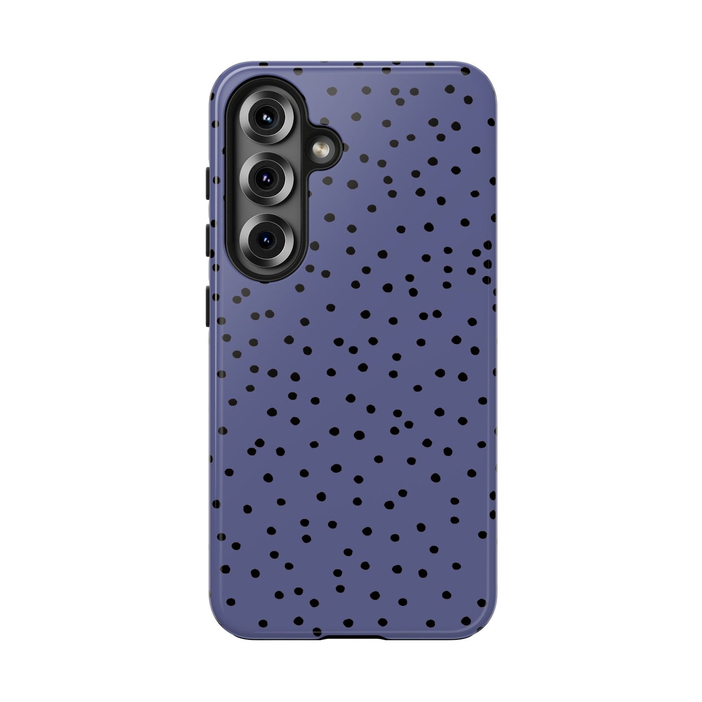 Dinky Dots Blue / Black Phone Case