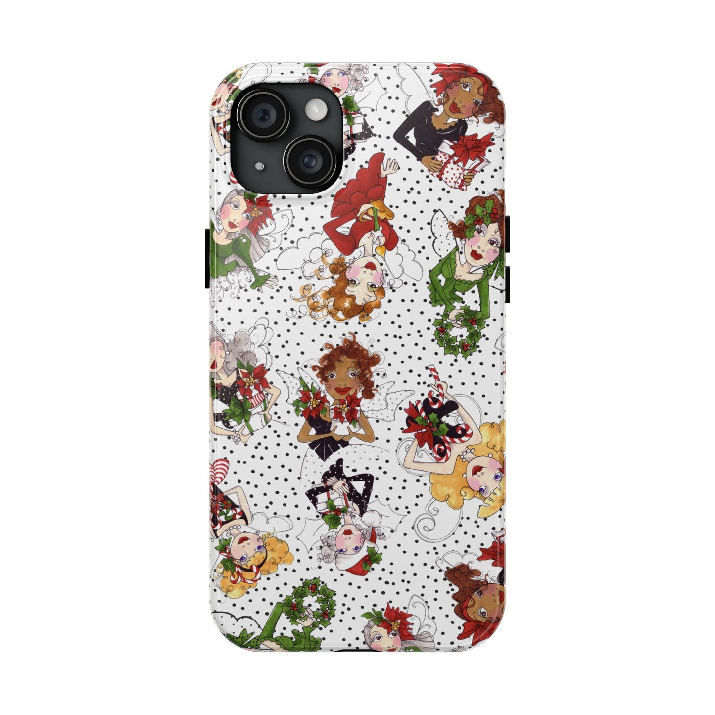 Fairy Toss White / Black Phone Case