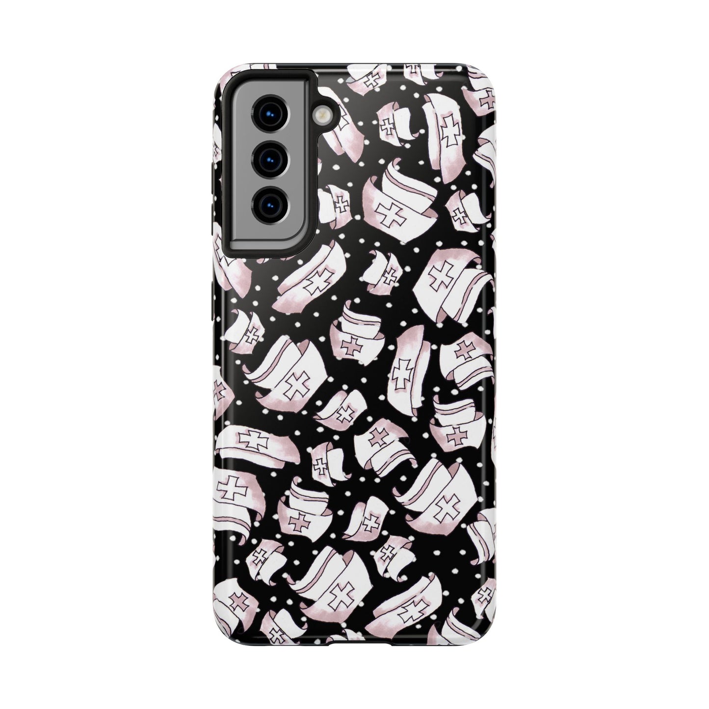 Med Hats Black Phone Case