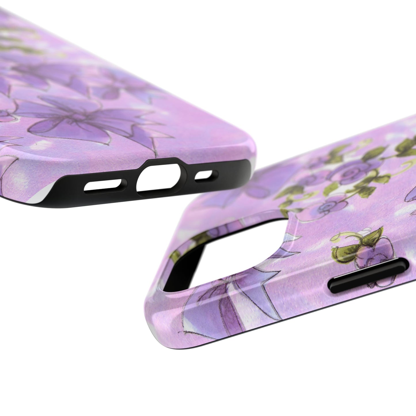 Bows & Flowers Purple Phone Case