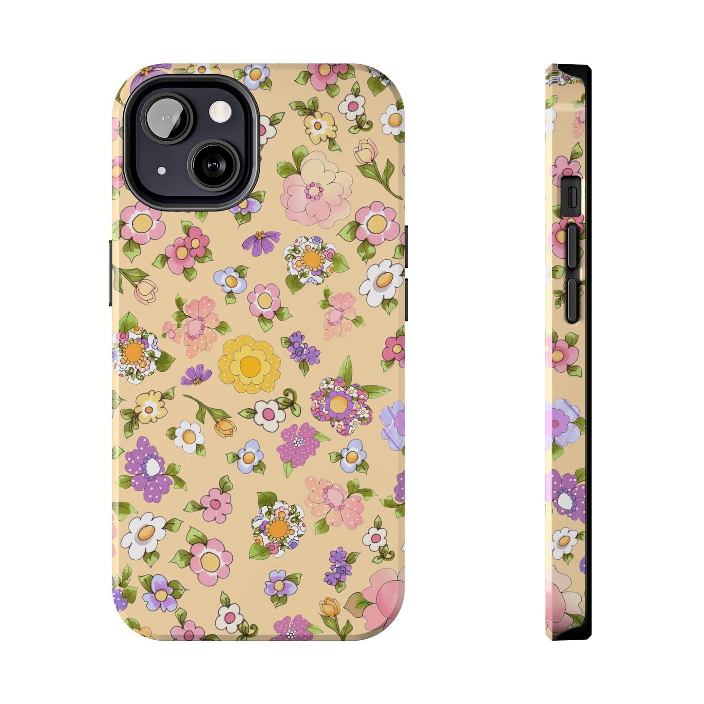 Flowery Yellow Phone Case