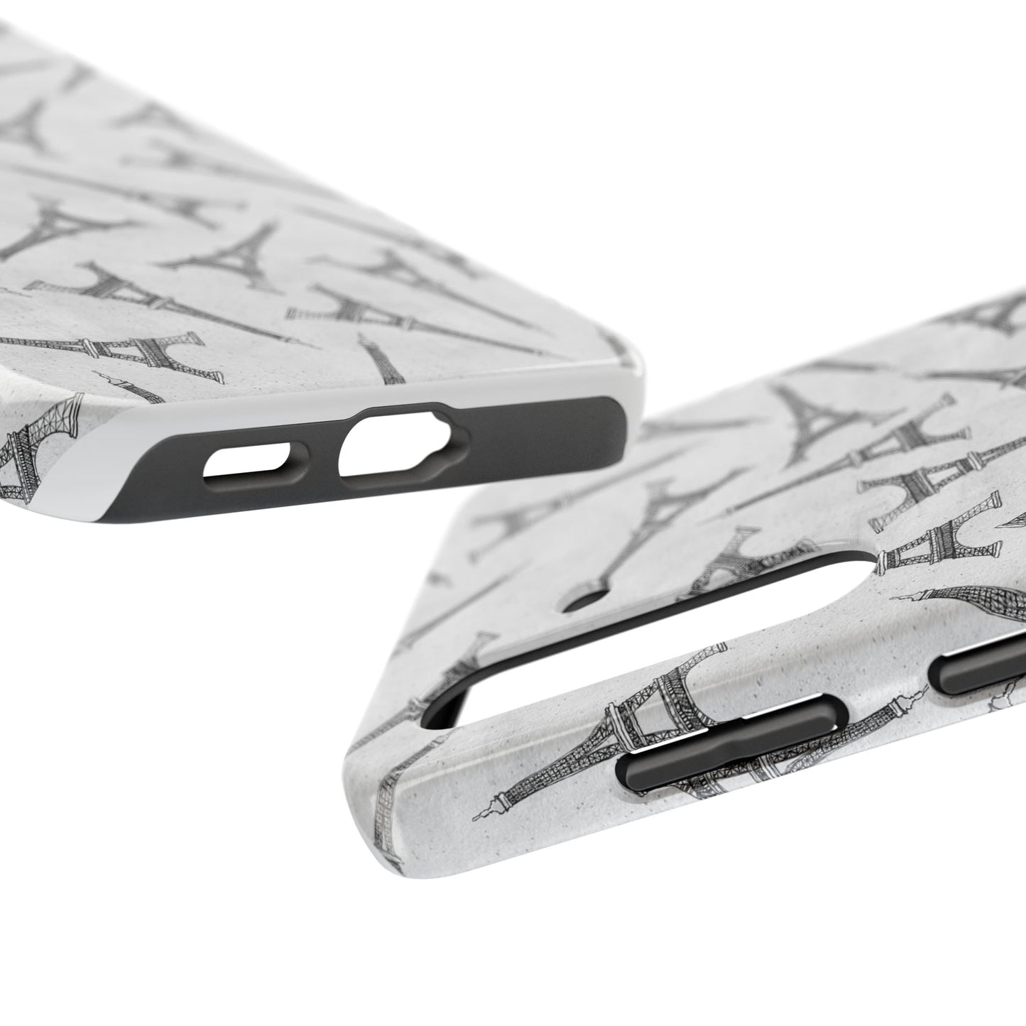 Eifelesque Silver Phone Case