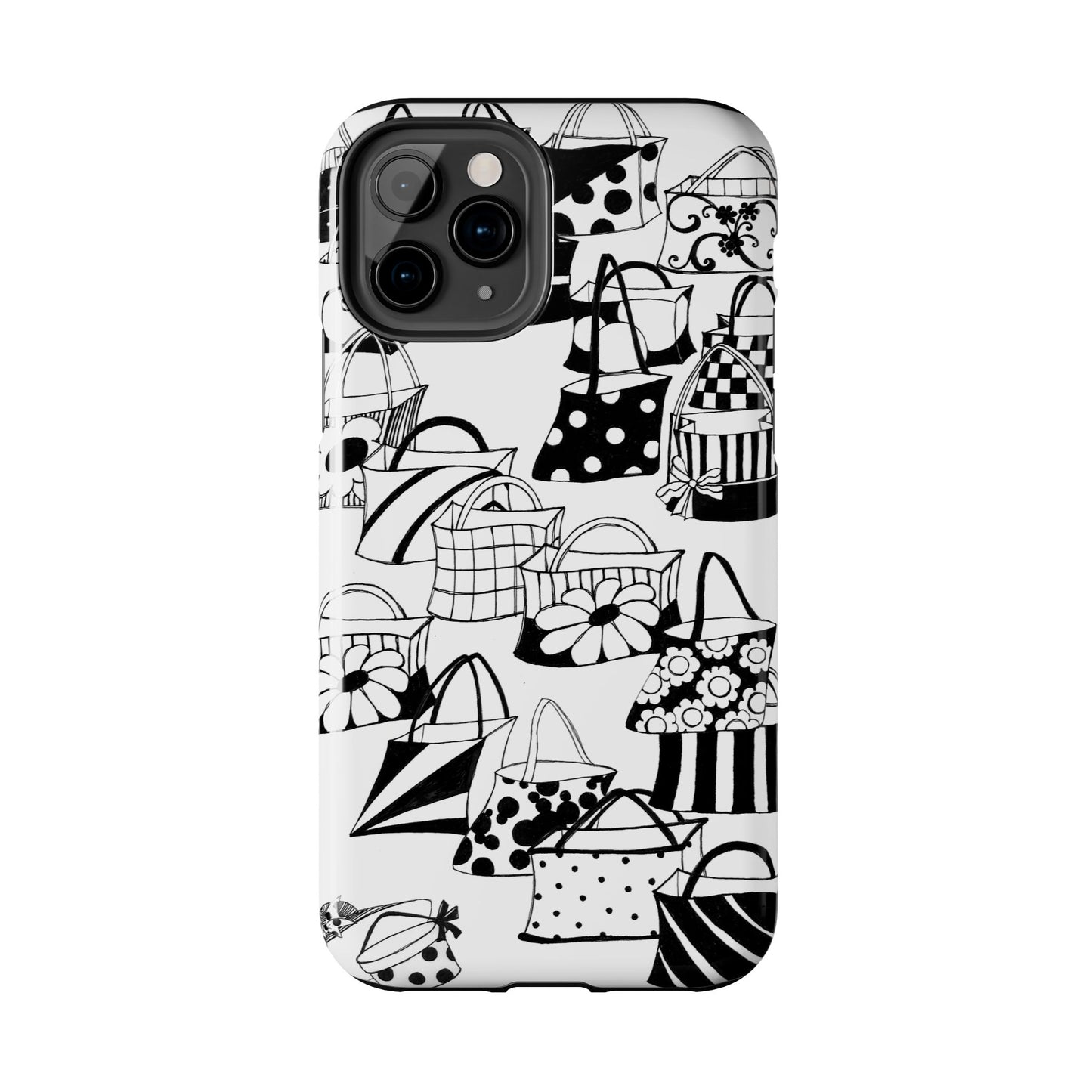 Totes White / Black Phone Case