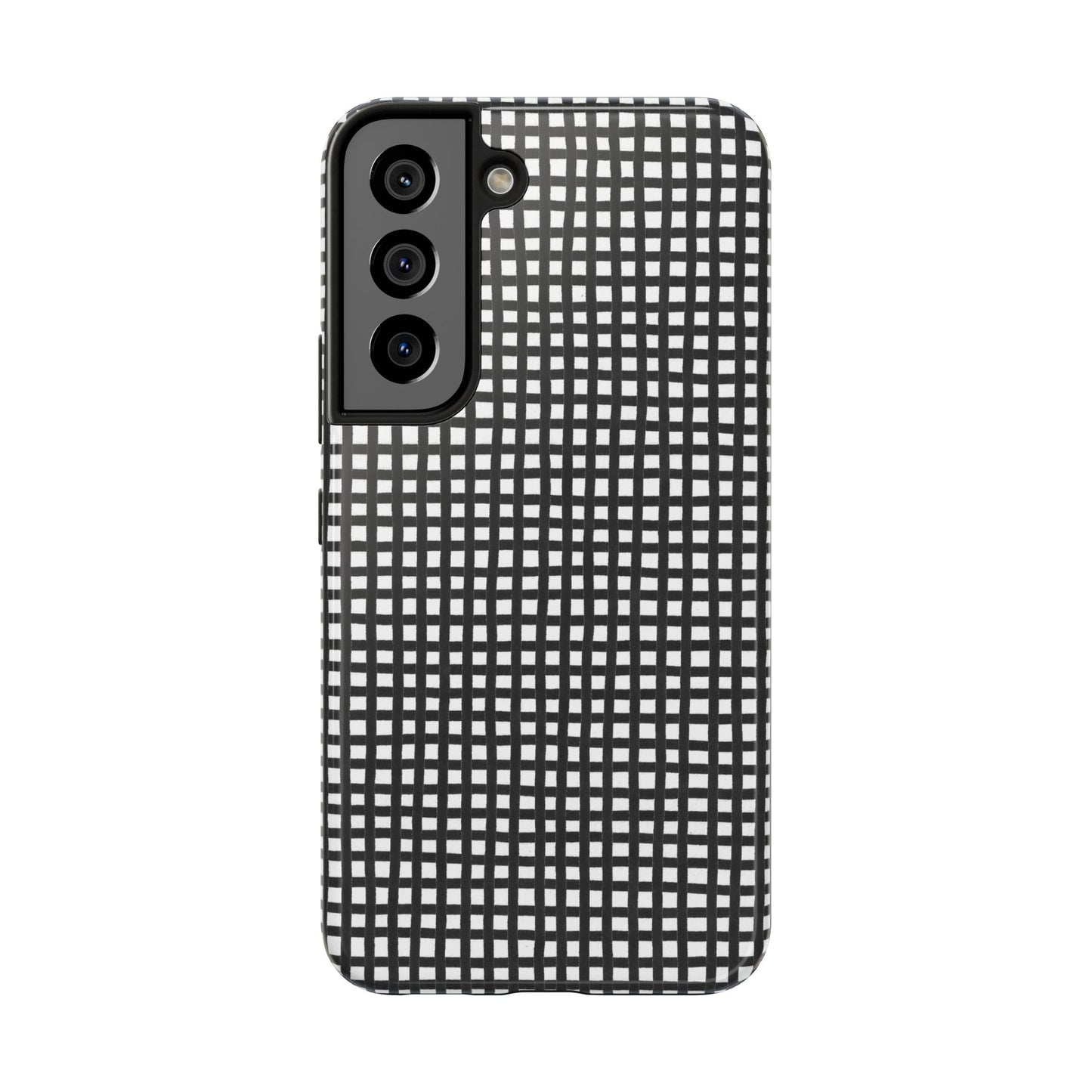Chipper Check Black / White Phone Case