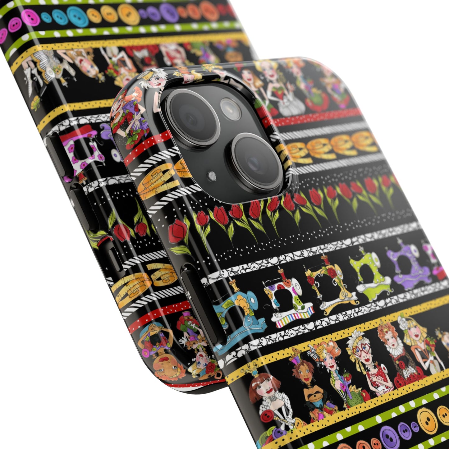 Curious Border Black Phone Case