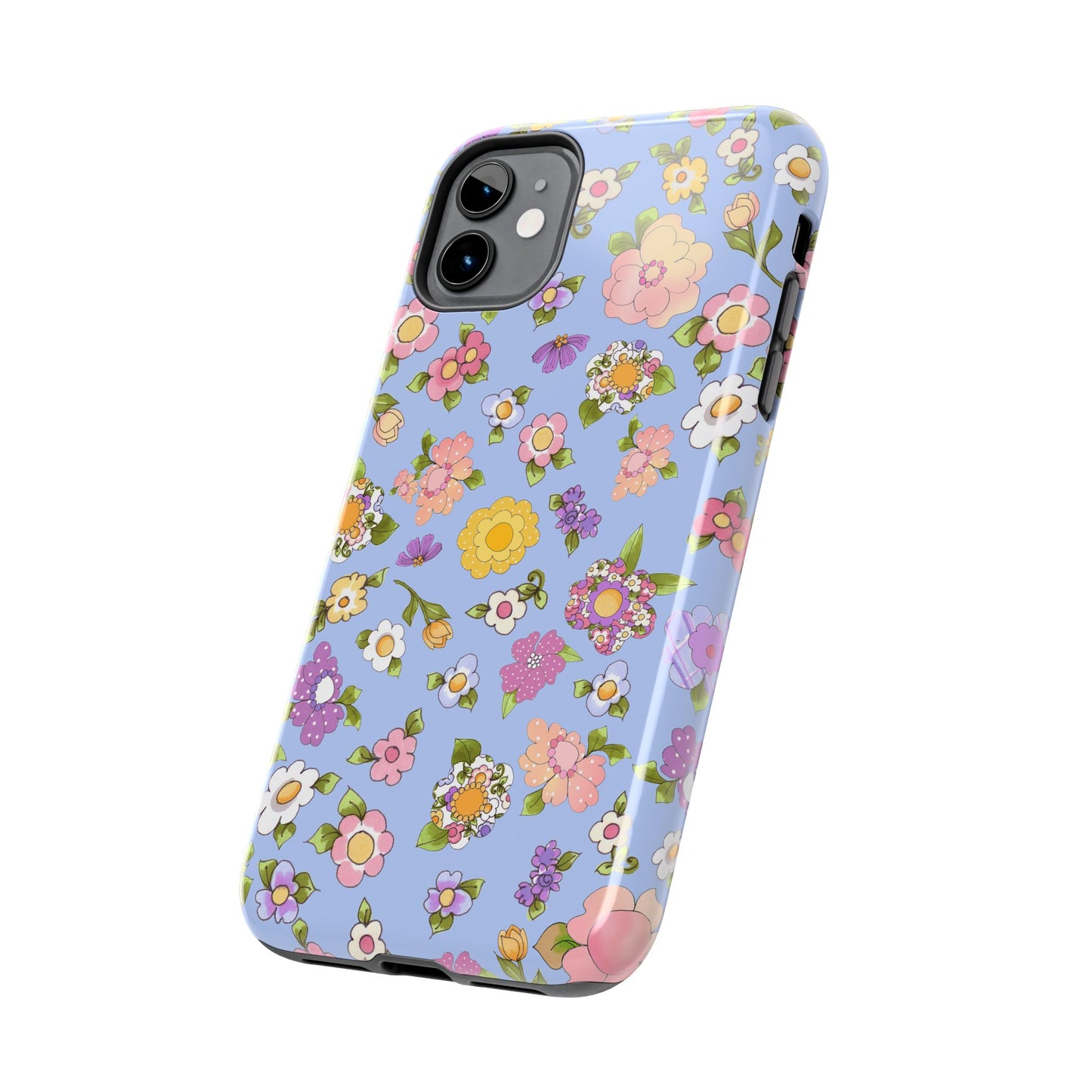 Flowery Blue Phone Case