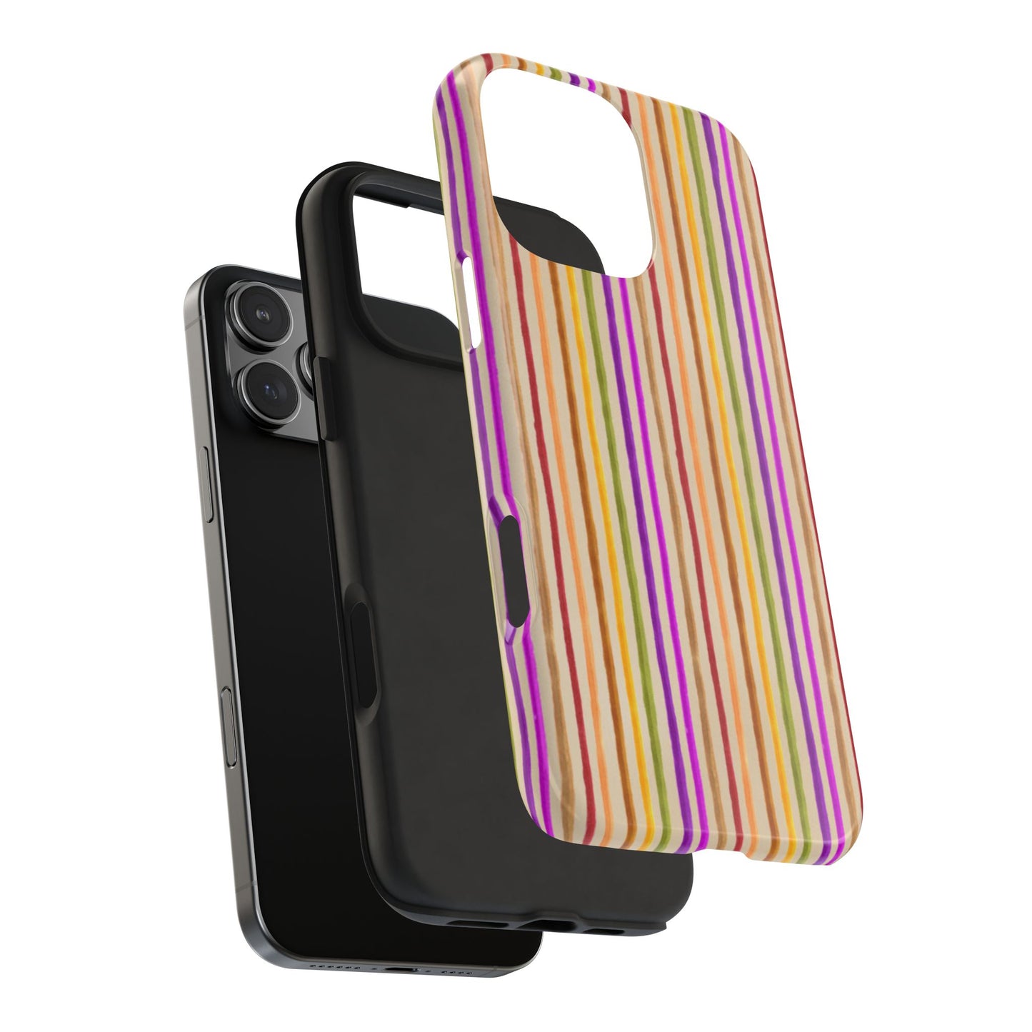 Spice Stripe Muslin Phone Case