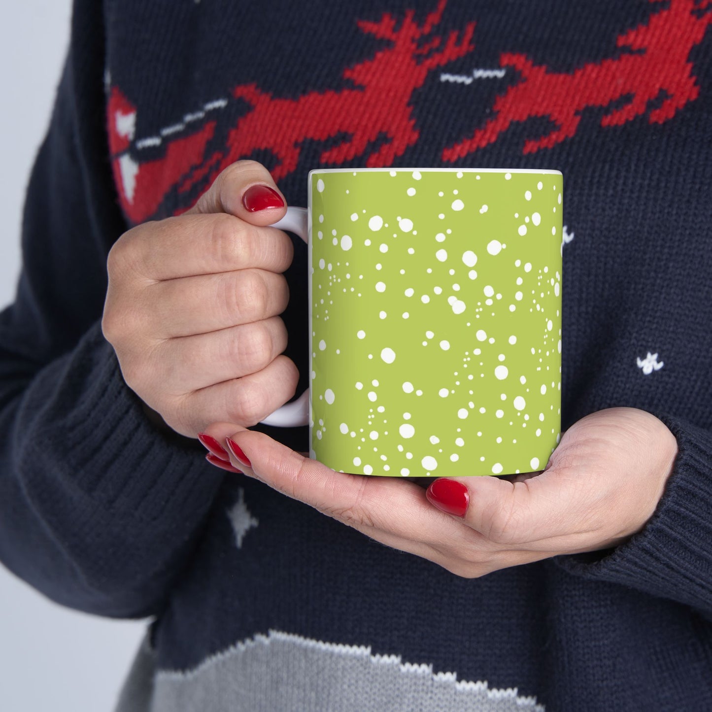 Galaxy Dots Green Cup