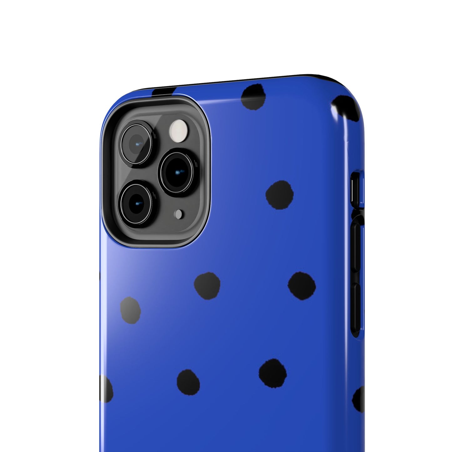 Dinky Dots Blue / Black Phone Case