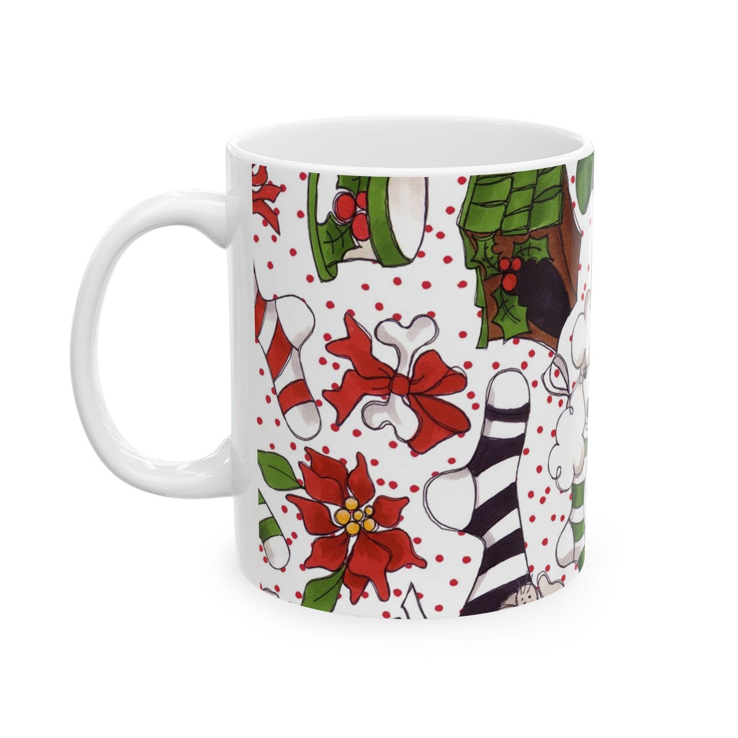 Holiday Fun White / Red Cup