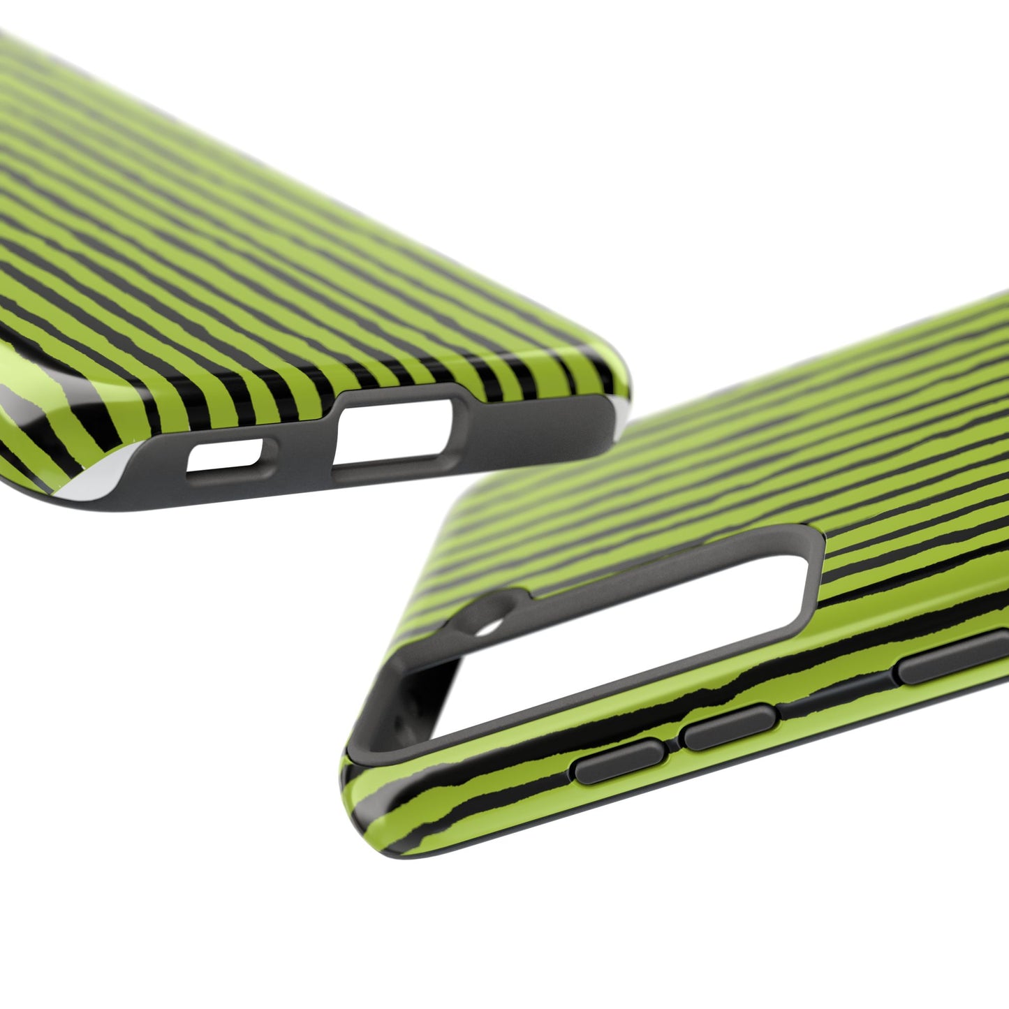 Sorta Stripe Green / Black Phone Case