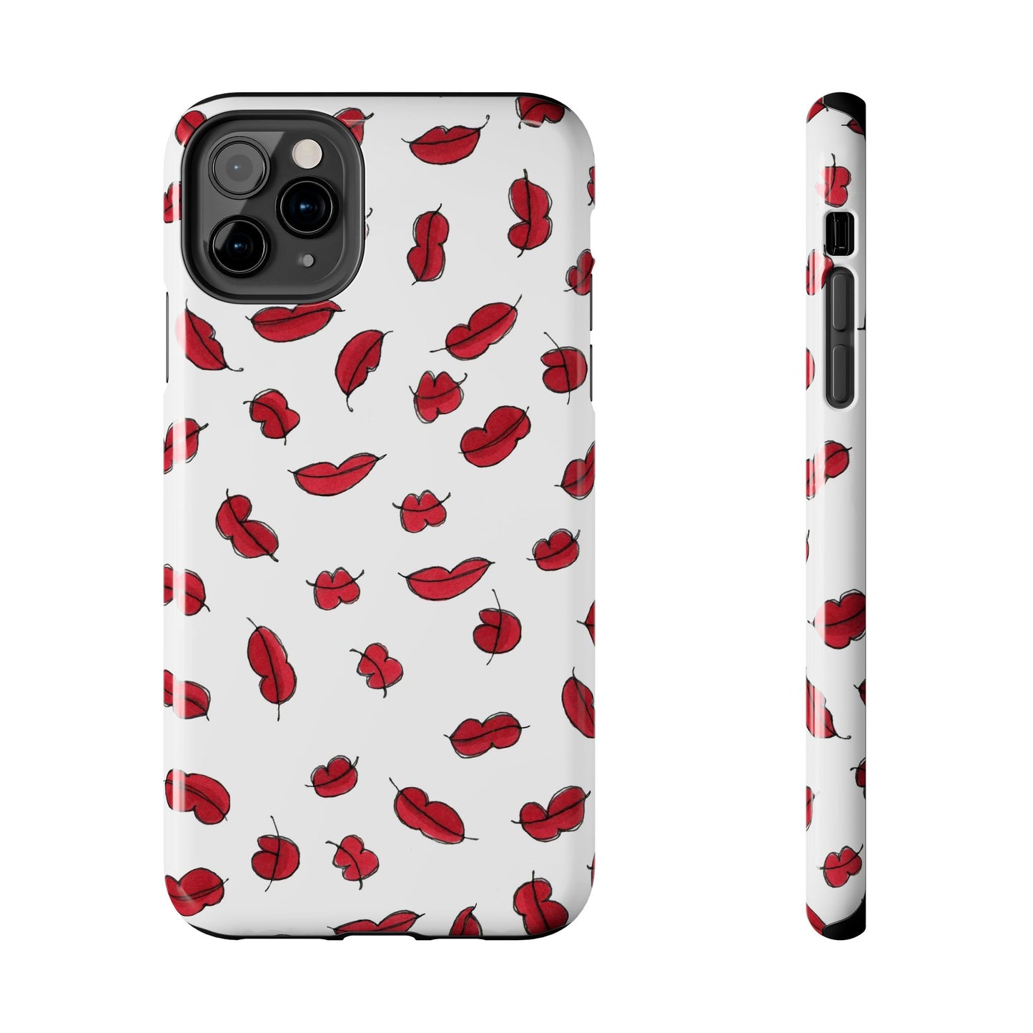 Lotsa Lips White Phone Case
