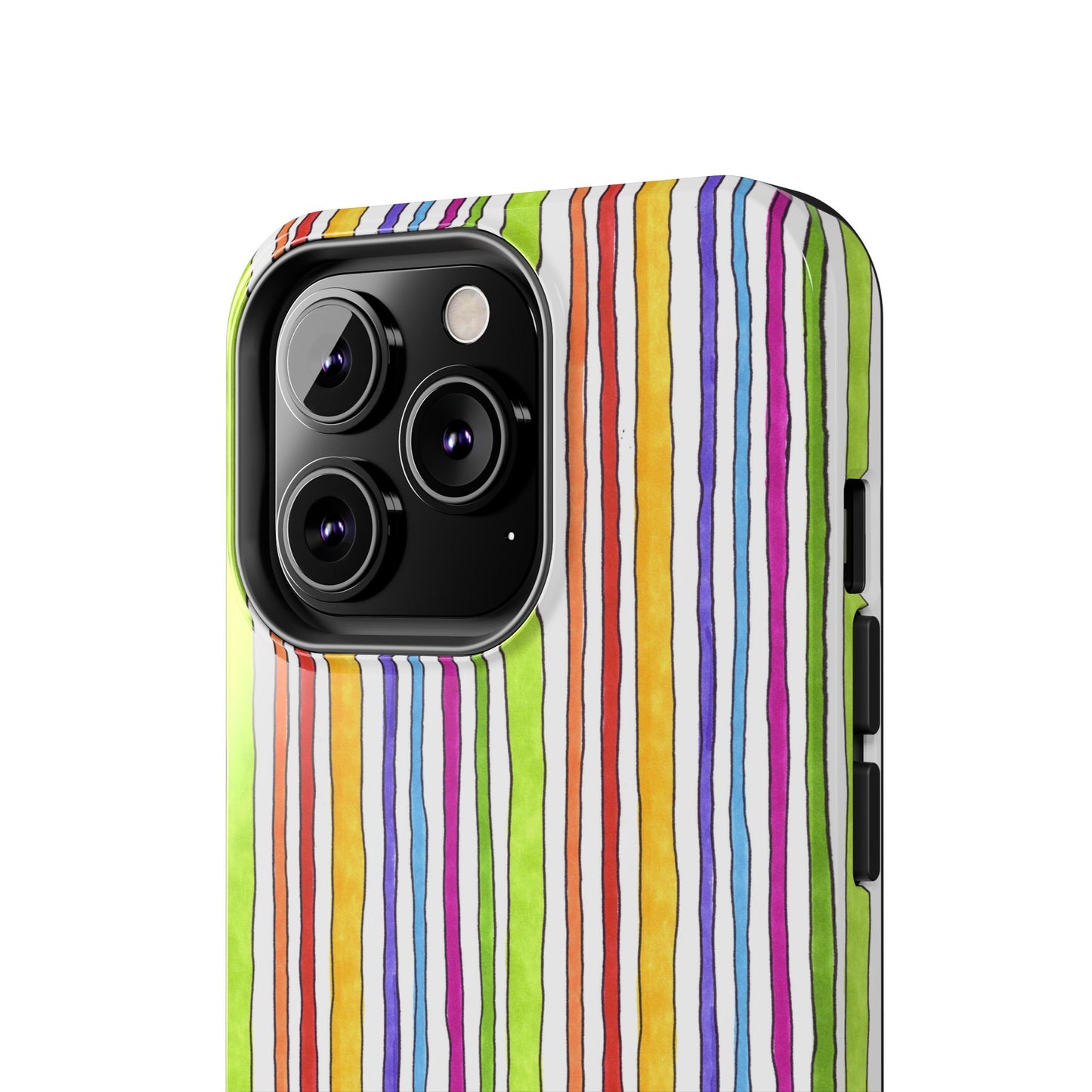 Stripe Fancy White Phone Case