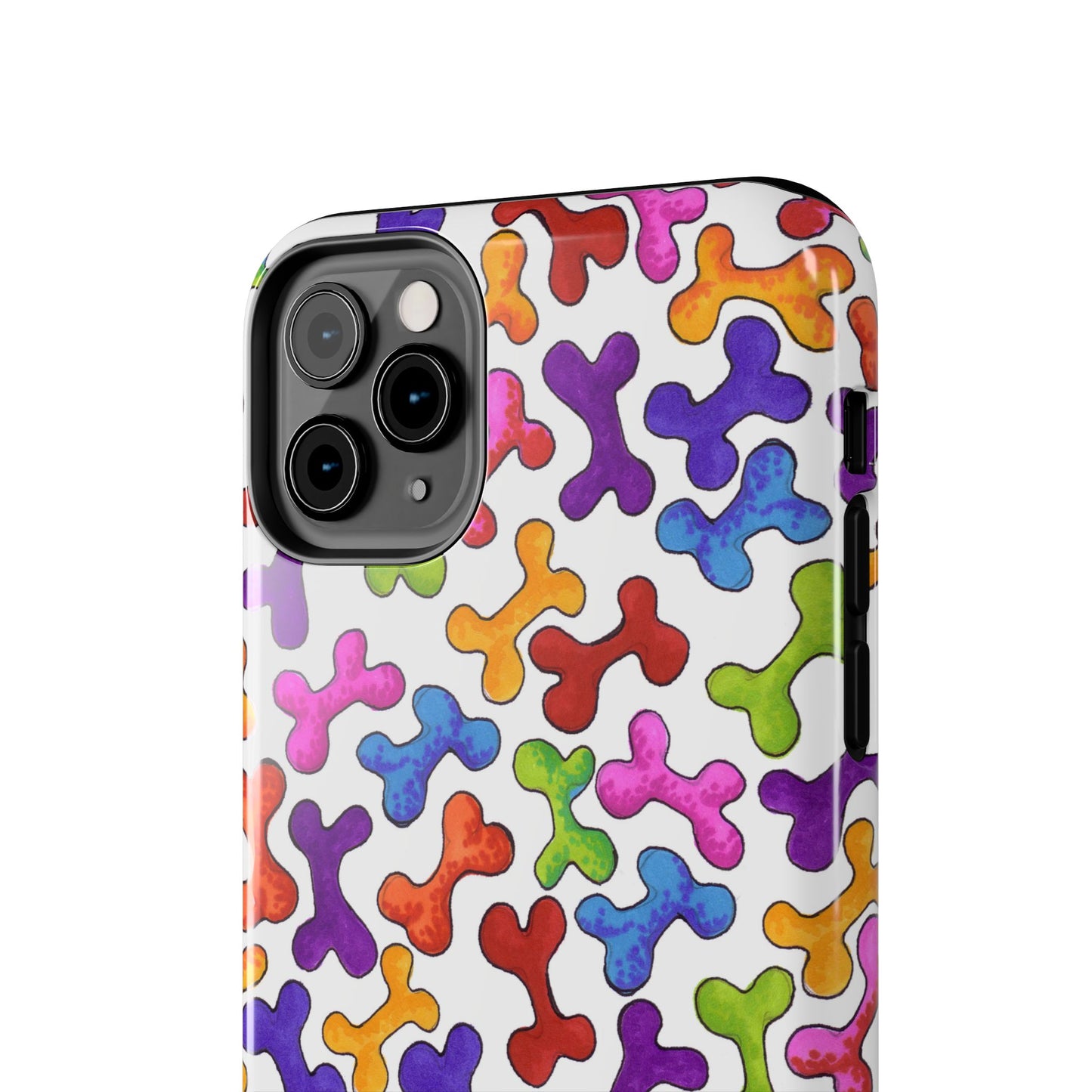 Fancy Bones White / Multi Phone Case