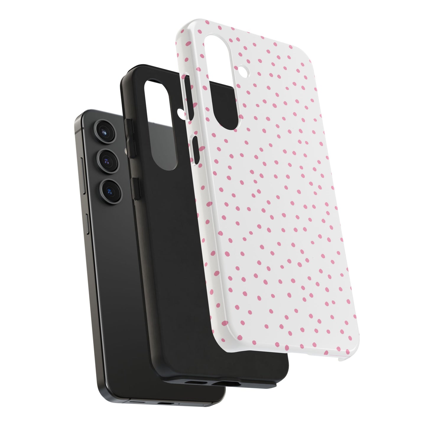 Dinky Dots White / Pink Phone Case