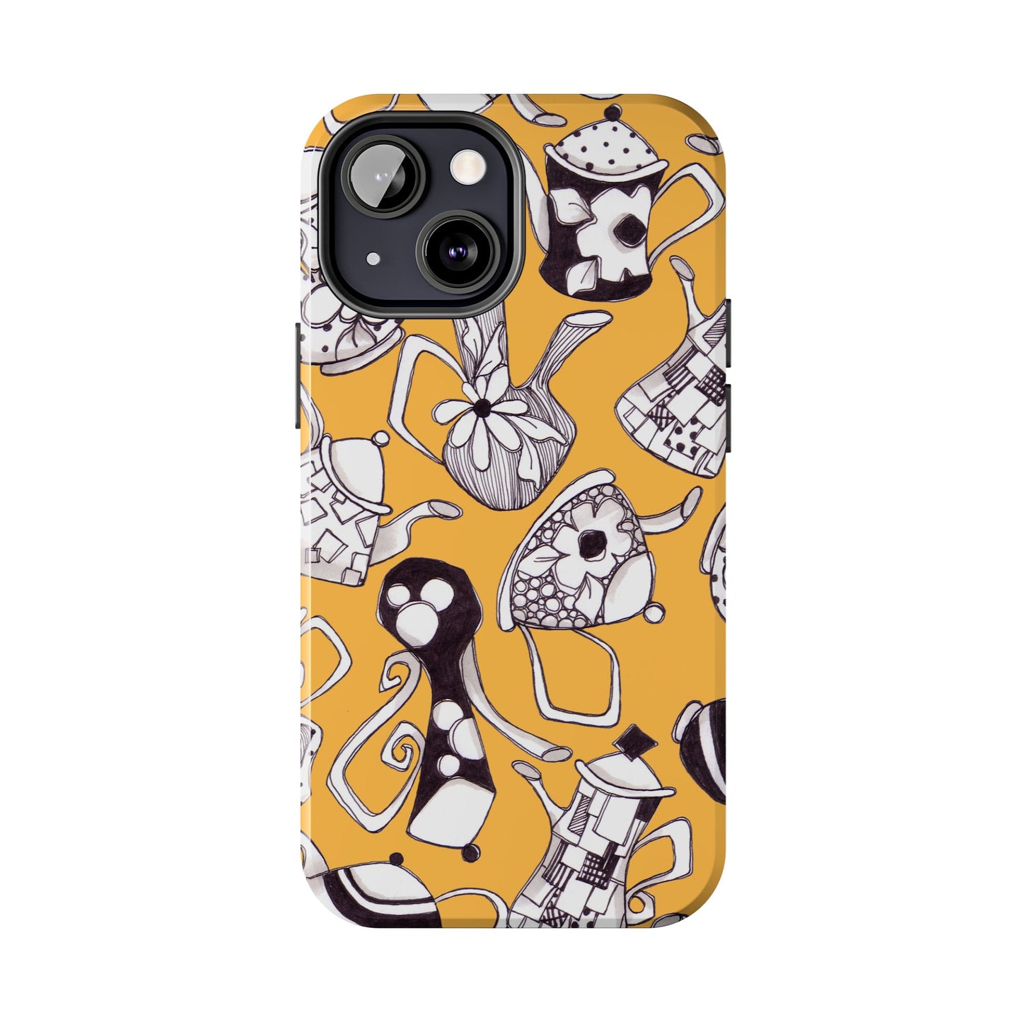 Fancy Pots Yellow Phone Case